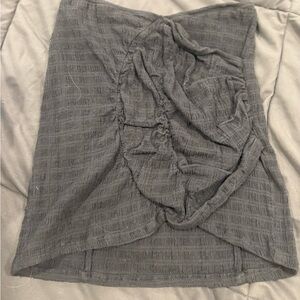 Free People Charcoal Asymmetrical Skirt